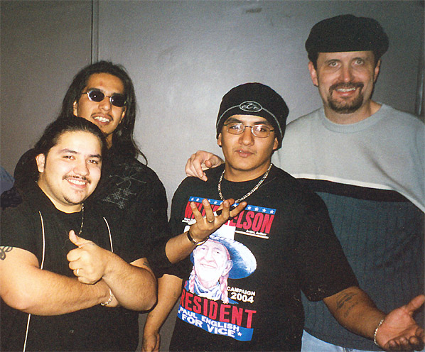 Backstage Photo w/ Los Lonely Boys - Atlanta, GA  2004